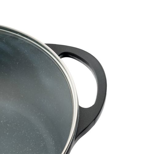 تابه سایز 28 دو دسته گرانیت طرح جرمنی D