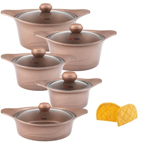سرویس قابلمه 12 پارچه گرانیت طرح کره ای C