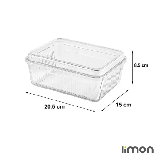 خرید ظرف شیشه ای درب اکرولیک لیمون 2260
