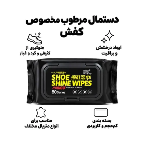 قیمت دستمال مرطوب نانو کیف و کفش